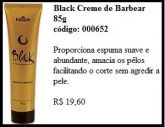 Black Creme de Barbear 85g