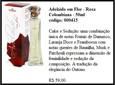 Adelaide em Flor - Rosa Colombiana - 50ml