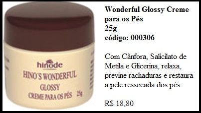 Wonderful Glossy Creme para os Pés 25g